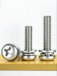 BAIRUITE | Cross Head Spring Washer Combination 316 Stainless Steel Round Head Screws