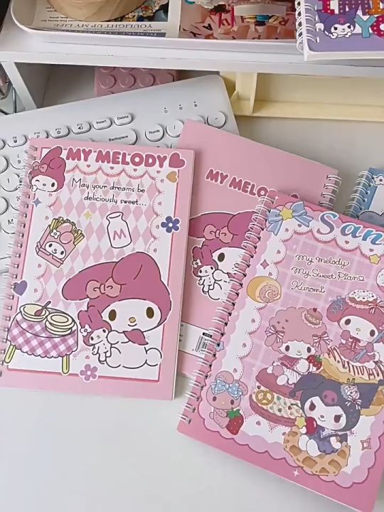 Sanrio Kuromi Melody Cinnamoroll A5 Size loose-leaf notebook Notepad ...