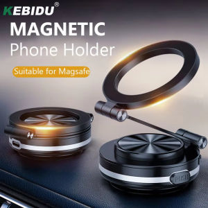 KEBIDU 360° Rotation Phone Bracket Vacuum Car Phone Holder Suction Cup Folding Universal Swivel Stand Bracket