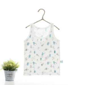 Xiaoqinglong Cotton Childrens Vest Thin Baby Base Boys and Girls Summer Childrens Sling Childrens Underwear