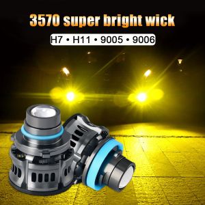 คูปองส่งฟรี 40บาท mau หลอดไฟตัดหมอก LED H11/H7/H9 สว่างมาก สําหรับรถยนต์ [1 คู่]