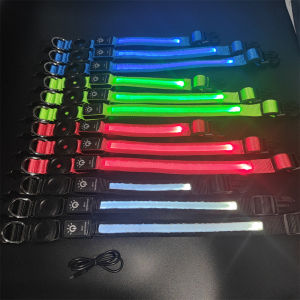 New Pet Protection Case with AirTag Positioning Waterproof Glowing Collar Type-C Charging Lost Pet Locator Accessory