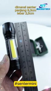 Senter LED CHARGE PORTABLE Tahan Bating Hemat Energi Bahan Alumunium - 511