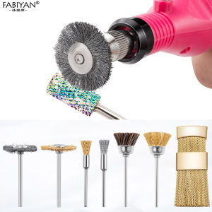 Nail drill bit Brush Nail Grinding Head Cleaning Brush Nail drill Bits Deep Cleaning Tool Electric Nail Drill Machine Polishing Head Cleaning Brush Manicure Tool