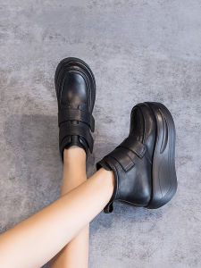 Comfortable Soft Bottom Martin Boots Womens Short Padded Shoes Genuine Cowhide Spring Autumn Season Casual Fashion Boots