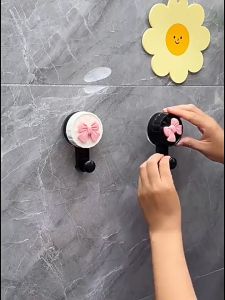 Gantungan Dinding Suctio Putar Wall Hook Kop Suction Cup Hanger Cantolan Gantungan Elegan Aesthetic