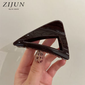 Trendy Triangle Hair Claw Womens Shark Clip Half-Up Hair Accessory Stylish Hair Accessories Retro Updo Hair Clip