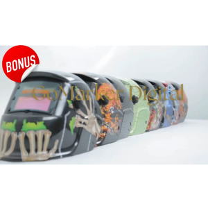 GO TaffGUARD Helm Las Listrik Otomatis Pelindung Wajah Ada Lampu / Helm Welder Full Face