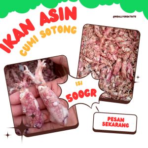 Cumi sotong berat 500gr asin cumi kemasan VAKUM MURAH