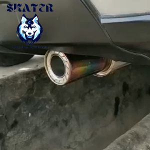 Knalpot Racing Mobil HKS GRONEL Model Sedet Pelangi dan Biru untuk Semua Mobil Matic dan Manual