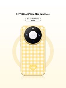 Smyideal | Yellow Grid Heart Shaped New Design Stylish Phone Case