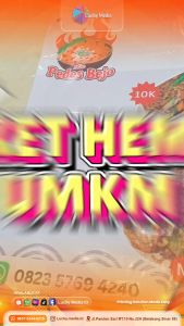 [FREE DESIGN] Cetak Paket Full Set Usaha UMKM Cetakan Spanduk Stiker Menu Akrilik X-Banner Logo