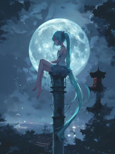 BILIBILI | 500/1000/1200/2000PCS Puzzles Hatsune Miku Jigsaw Puzzles DIY Modern Home Decor Gift Holiday Gift Family Fun Puzzles