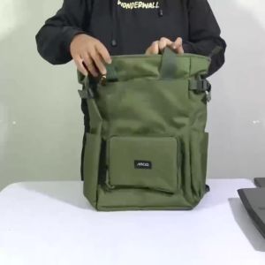 JOY BLACK |MNM x ARCIO| Tas Ransel Pria Jinjing Backpack Tote Bag