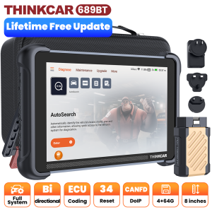 THINKCAR THINKSCAN 689BT obd2 scanner universal all full system Car Diagnostic Tool CANFD DOIP Bi-directional ECU Coding 34 Reset