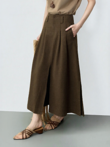 INLIFE | High Waist Slit Loose Comfortable Midi Skirt