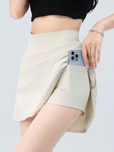 Váy Thể Thao Ngắn Nhanh Khô Mới Cho Nữ Quần Tennis Rộng Rãi Quần Yếm Nửa Thân Váy Xếp Ly Mùa Hè Chống Ánh Sáng