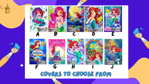Ariel The Little Mermaid A5 School Notebook for Kids Girls Student | Waterproof Laminated Cover | 70 GSM Thick Paper
