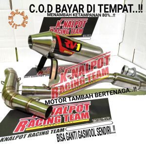 KNALPOT RV1 CRF 150L BL BF DTRACKER KLX TRAIL MODIF RACING SUPERMOTO
