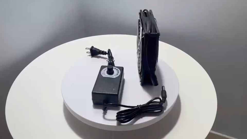 Quạt Làm Mát Gắn Chuồng-Quạt Thông Gió Hình Vuông 12CM Kèm Bộ Điều Tốc 1200RPM Quạt Tản Nhiệt Chó Mèo