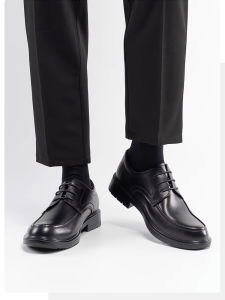 Mens Casual Shoes Soft Leather Genuine Leather round Toe Soft Bottom Business Suit Shoes Large Size 45 46 Leather Loafers