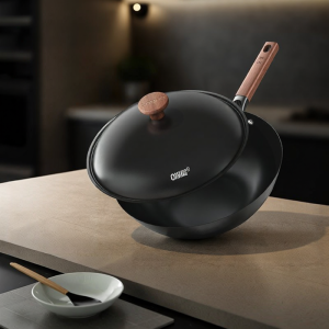Sanho | Zero-coating Nitrided Titanium Steel Rustproof Nonstick Frying Pan