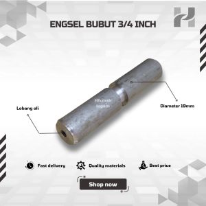 engsel bubut pintu besi 3/4 inc berkualitas | panjang 7cm 9cm