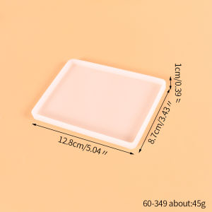 Geometric Coaster Silicone Resin Mold Round Heart Square Rectangle Oval Cup Storage Tray DIY Jewelry Craft Making Home Decor
