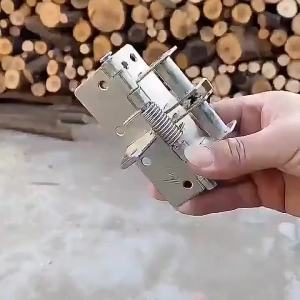New 3 In 1 Heavy Duty Automatic Door CloserSelf Closing Spring Hinges90 Degree Positioning Door StopperInvisible Sprung Hinge