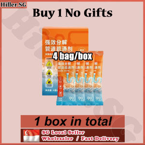 🔥SG stock🔥 𝟰 𝗯𝗮𝗴𝘀𝘅𝟭𝟬𝟬𝗴 /𝗯𝗼𝘅 Drain clog remover agent / Powerful Choke pipe cleaner / Kitchen drain cleaner powder / Sink cleaner powder / Sink clog remover / Toilet pipe cleaner 管道疏通粉 管道疏通剂 下水道疏通剂