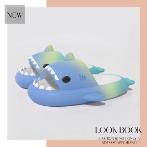 QJshop รองเท้าแตะน้องฉลามสีเรน บริการเท้าแตะแฟชั่นสุดน่ารัก สไตล์เกาหลีเกาใจ รองพื้นน้ำหนัก เบาใสดีวิว รองเท้าแตะน้องฉลามสีเรน บริการเท้าแตะแฟชั่นสุดน่ารัก สไตล์เกาหลีเกาใจ