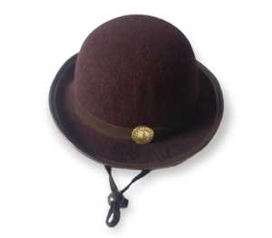 Topi boni pramuka prempuan untuk anak SDSMPSMA bahan laken/bludru tebal dan halus Topi Bulat Beludru Coklat Topi Untuk Sd Smp Sma Topi Rajut Dengan Tali Adjustable - Lazada