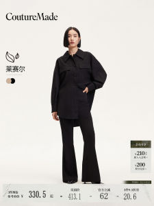 Loose Shoulder Vero Moda Womens Casual Style Polyester Blend Long Sleeve Shirt with Pocket Regular Length Pure Color