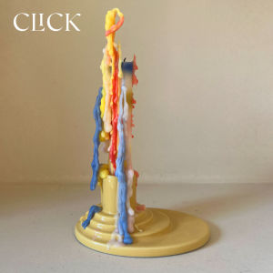 Click เทียนหยดหลากสีเทียนแท่งยาวสไตล์นอร์ดิก INS ของตกแต่งบรรยากาศเทศกาลแบบเดียวกันกับบล็อกเกอร์ในบ้าน