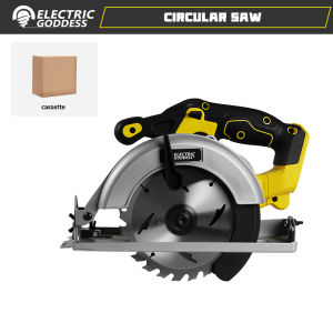 Electric Goddess 6.5in Brushless Electric Circular Saw For Dewalt Battery ﻿Pin Cordless 1450W Handheld Woodwork Cutting Saw ﻿