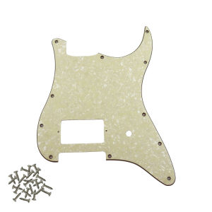 PHRILM 11 Hole ST Style Dual Coil Pickup Guitar Baffle Scraper Guard Suitable for Delonge/ST 11 Colors to Choose From