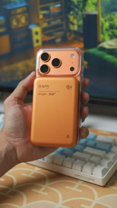 [Powerbank iPhone 17] RAPAtech Wireless Powerbank Origin ON+ Qi2.2 Fast Charging PD35W + Wireless 25W 10.000mAh LED Display Powerbank Magsafe - ULTRA SLIM Powerbank for Iphone & Android