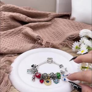 Chất Liệu Bạc 925 Hạt Charm Vương Miện Bóng Đá Cúp Cá Chép Mèo Thiết Kế Phù Hợp Với Vòng Tay Vòng Cổ Nữ Món Quà Trang Sức