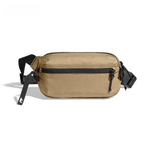 Tomtoc Mens Chest Bag Small Crossbody Phone Waist Bag Casual Nylon Fabric with Main Pocket And Mobile Phone Pocket T33