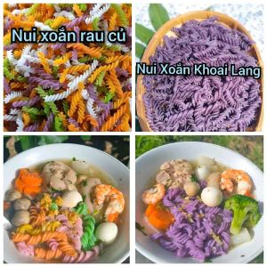 Combo 2kg Gồm: 1kg Nui Xoắn Rau Củ + 1kg Nui Xoắn