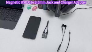 Cáp Chuyển Đổi Tai Nghe USB C Sang Giắc Âm Thanh 3.5mm Hỗ Trợ Sạc Nhanh PD 60W Cho iPhone 15 Samsung Huawei - Type-C Sang Giắc