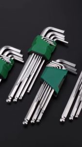 Set Kunci L Kunci Segi Enam 9 Pcs Hex Key 68mm-171mm Praktis Tahan Lama Anti Karat - 10197