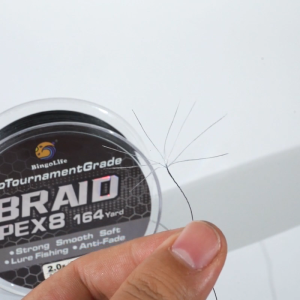 PE 150m Memancing Pewarna Air Hitam Biru Lembut Halus 0.6# ~ 8.0# Standar Diameter Kawat Kekuatan Tarik Yang Kuat Tahan Aus