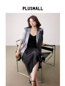 Full Size Range Light Satin Drape Suit Jacket 80-200 lbs