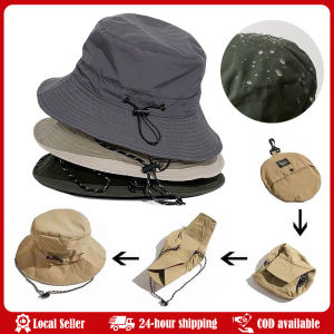 Waterproof Fisherman Hat Women Summer Sun Anti-UV Protection Camping Hiking Mountaineering Caps Mens Panama Bucket Outdoor HatQuick Drying Windproof Bucket Hats For Men Women Summer Outdoor Uv Protection Sun Hat Femme Double Side Panama Beach Fishing Cap