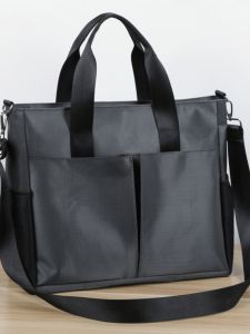Large Capacity Oxford Cloth Business Tote Bag Mens Commuter Waterproof Single Shoulder Computer Bag for Office Work