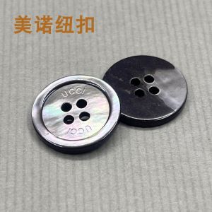 Nút Vỏ Ngọc Trai Đen Tự Nhiên Nút Áo Len Dệt Kim Nút Áo Cardigan Hở Nút Vỏ Ngọc Trai Mẹ Nút Trang Trí DIY