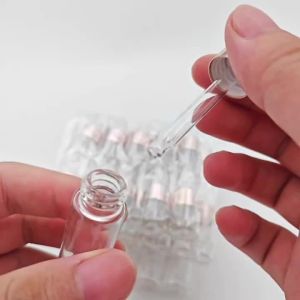 10/20pcs Mini Dropper Bottles Glass Empty Essential Oil Aromatherapy Bottles Rose Gold Cap Pipettes Bottles 1ml 2ml 3ml 5ml