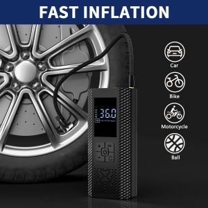 Tire Inflator Portable Air Compressor - 150PSI & 10000mAh Cordless Air Pump with Digital Tire Pressure Gauge