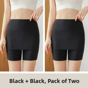 Ice Silk Non Roll Anti-peek Summer Lightweight Safety Pants